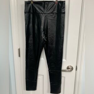 Vegan Pleather LeatherJeggings Mobwife Goth Y2K Steampunk Junior Size XL
